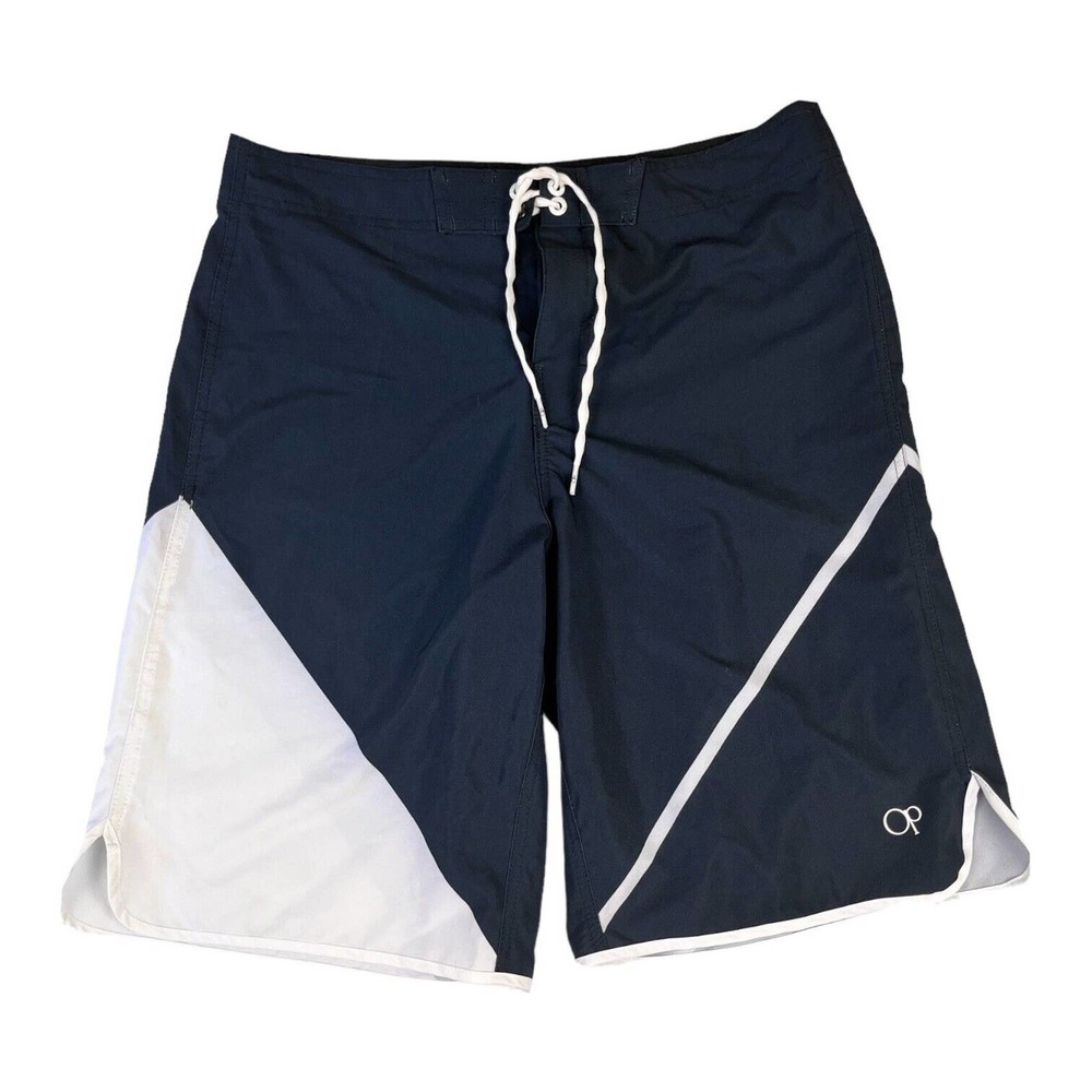 Ocean Pacific Op Board Shorts Mens Size 32 Flex 4-Way Stretch Swim Trunks Casual